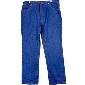 Wrangler 936DEN Jeans Mens 36x30‎ Dark Wash Blue Cowboy Cut Straight Denim Pants